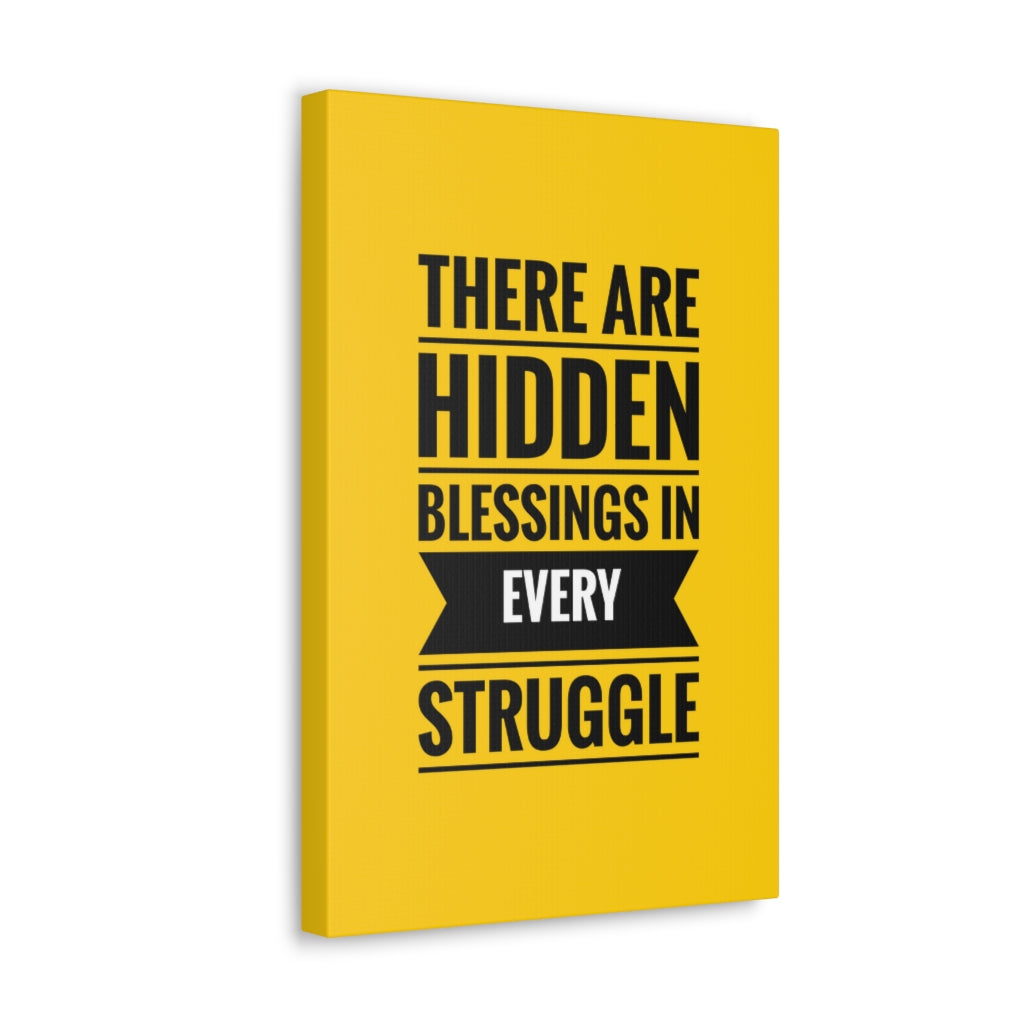 Scripture Walls Inspirational Wall Art Blessings In Every Struggle Motivation Wall Decor for Home Office Gym Inspiring Success Quote Print Ready to Hang Unframed-Express Your Love Gifts