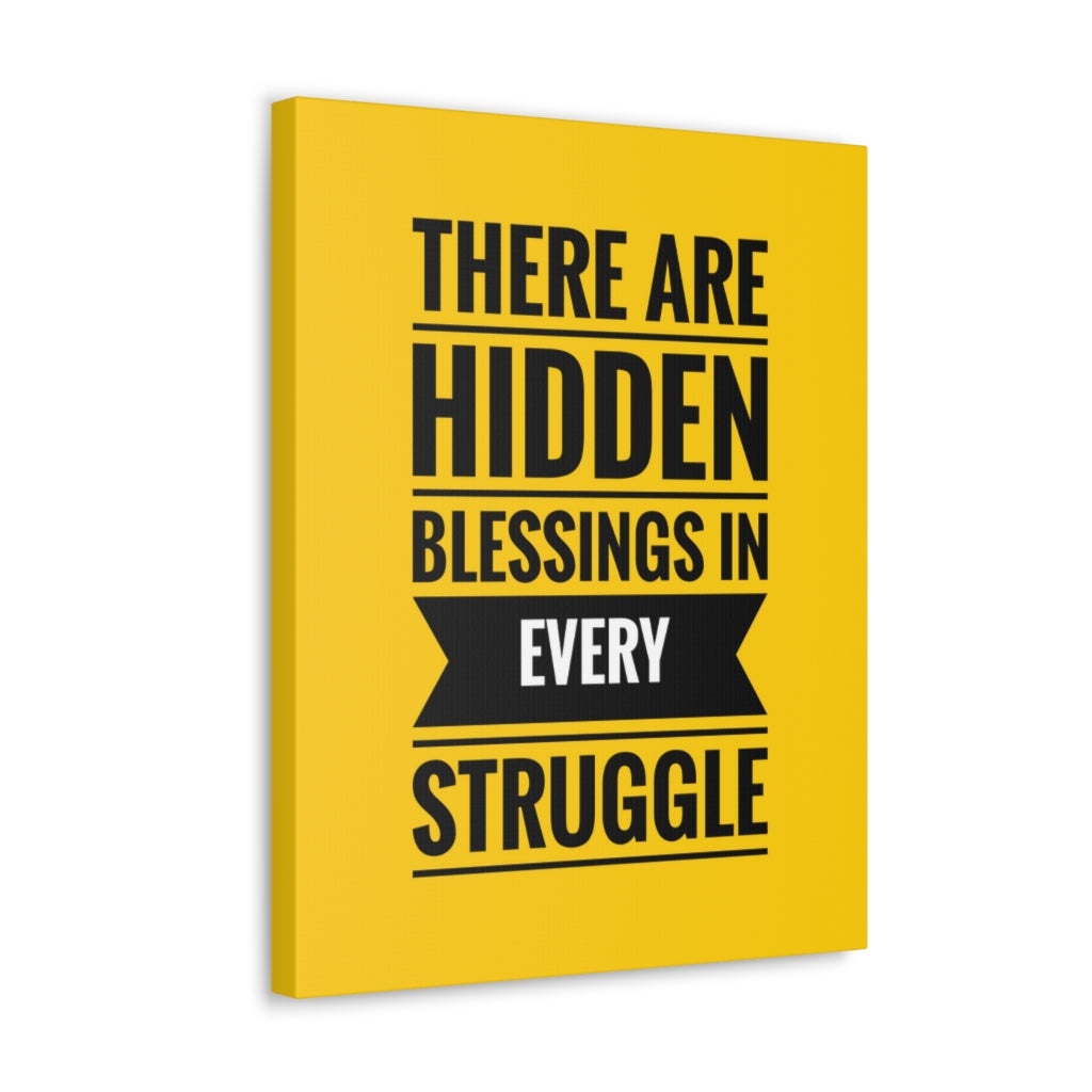 Scripture Walls Inspirational Wall Art Blessings In Every Struggle Motivation Wall Decor for Home Office Gym Inspiring Success Quote Print Ready to Hang Unframed-Express Your Love Gifts