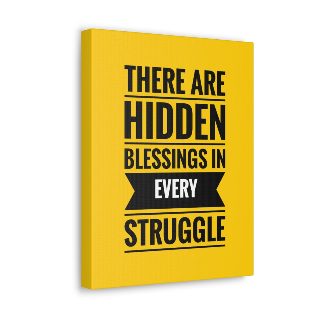 Scripture Walls Inspirational Wall Art Blessings In Every Struggle Motivation Wall Decor for Home Office Gym Inspiring Success Quote Print Ready to Hang Unframed-Express Your Love Gifts