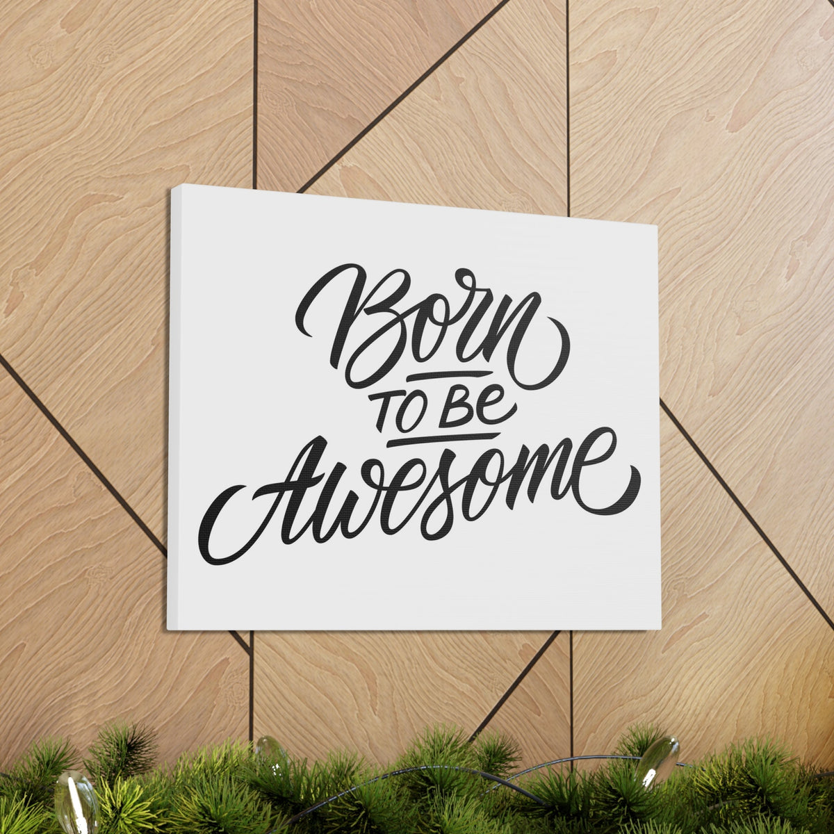 Scripture Walls Inspirational Wall Art Born To Be Awesome Motivation Wall Decor for Home Office Gym Inspiring Success Quote Print Ready to Hang Unframed-Express Your Love Gifts