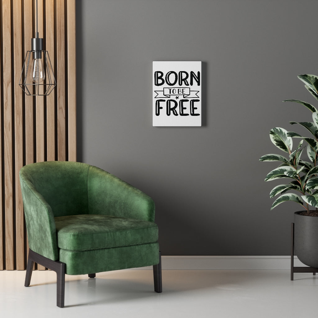 Scripture Walls Inspirational Wall Art Born To Be Free Plain Wall Art Motivation Wall Decor for Home Office Gym Inspiring Success Quote Print Ready to Hang Unframed-Express Your Love Gifts
