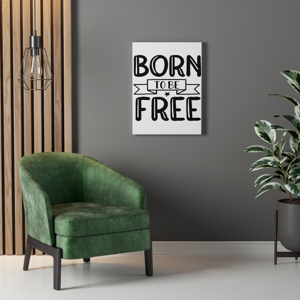 Scripture Walls Inspirational Wall Art Born To Be Free Plain Wall Art Motivation Wall Decor for Home Office Gym Inspiring Success Quote Print Ready to Hang Unframed-Express Your Love Gifts