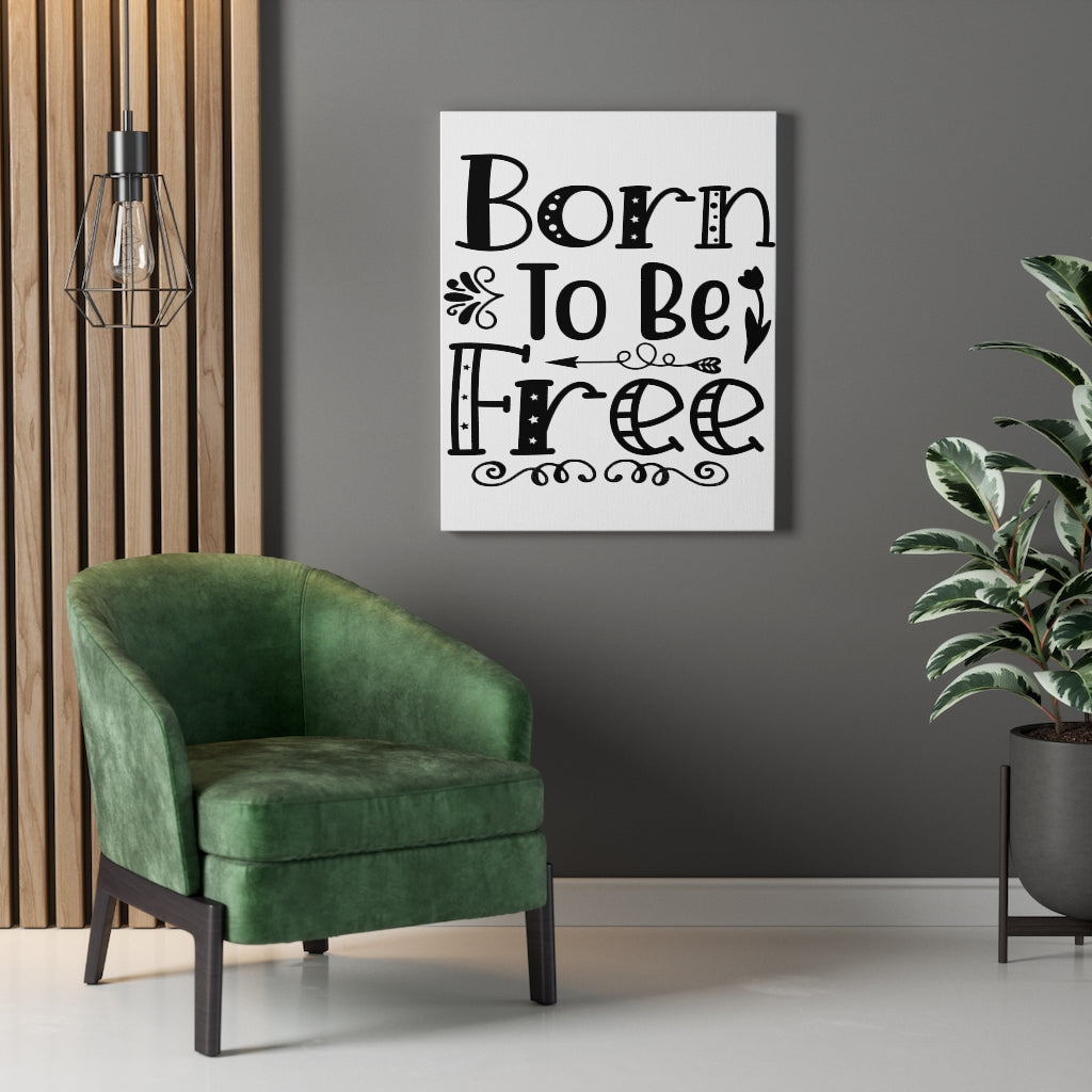 Scripture Walls Inspirational Wall Art Born To Be Free Wall Art Motivation Wall Decor for Home Office Gym Inspiring Success Quote Print Ready to Hang Unframed-Express Your Love Gifts