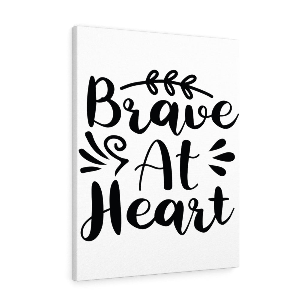 Scripture Walls Inspirational Wall Art Brave At Heart Wall Art Motivation Wall Decor for Home Office Gym Inspiring Success Quote Print Ready to Hang Unframed-Express Your Love Gifts