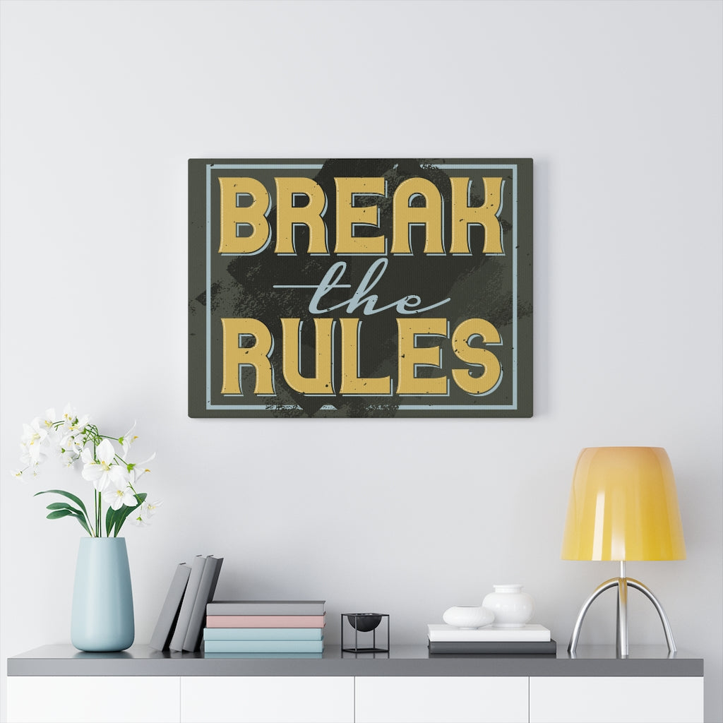 Scripture Walls Inspirational Wall Art Break The Rules Wall Art Motivational Motto Inspiring Prints Artwork Decor Ready to Hang Unframed-Express Your Love Gifts