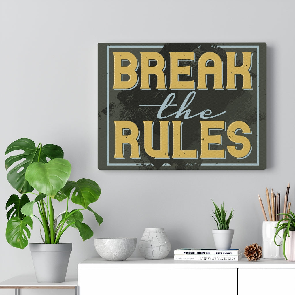Scripture Walls Inspirational Wall Art Break The Rules Wall Art Motivational Motto Inspiring Prints Artwork Decor Ready to Hang Unframed-Express Your Love Gifts