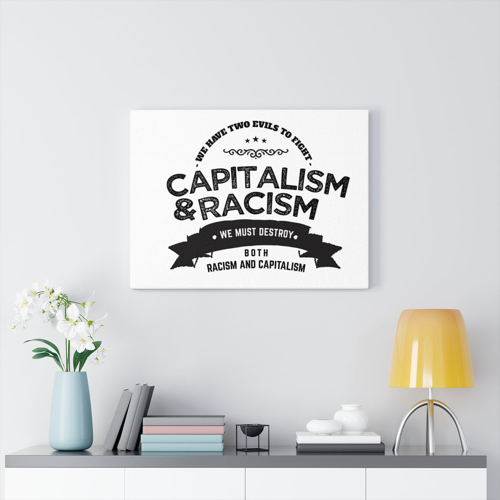 Scripture Walls Inspirational Wall Art Capitalism And Racism Wall Art Motivation Wall Decor for Home Office Gym Inspiring Success Quote Print Ready to Hang Unframed-Express Your Love Gifts