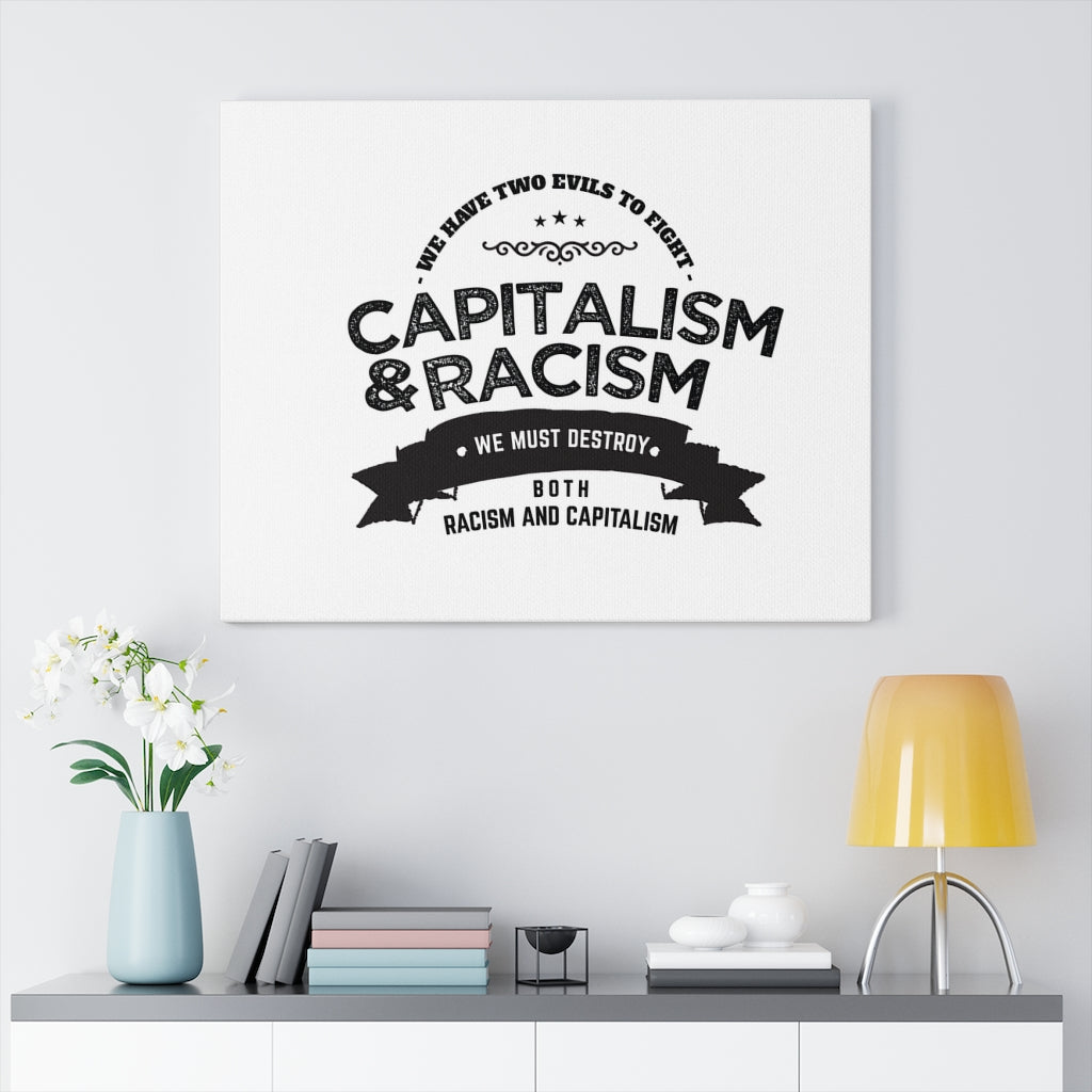 Scripture Walls Inspirational Wall Art Capitalism And Racism Wall Art Motivation Wall Decor for Home Office Gym Inspiring Success Quote Print Ready to Hang Unframed-Express Your Love Gifts