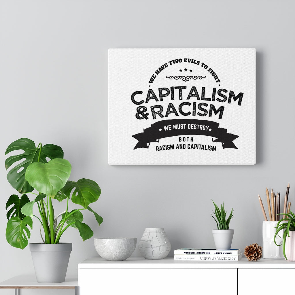 Scripture Walls Inspirational Wall Art Capitalism And Racism Wall Art Motivation Wall Decor for Home Office Gym Inspiring Success Quote Print Ready to Hang Unframed-Express Your Love Gifts