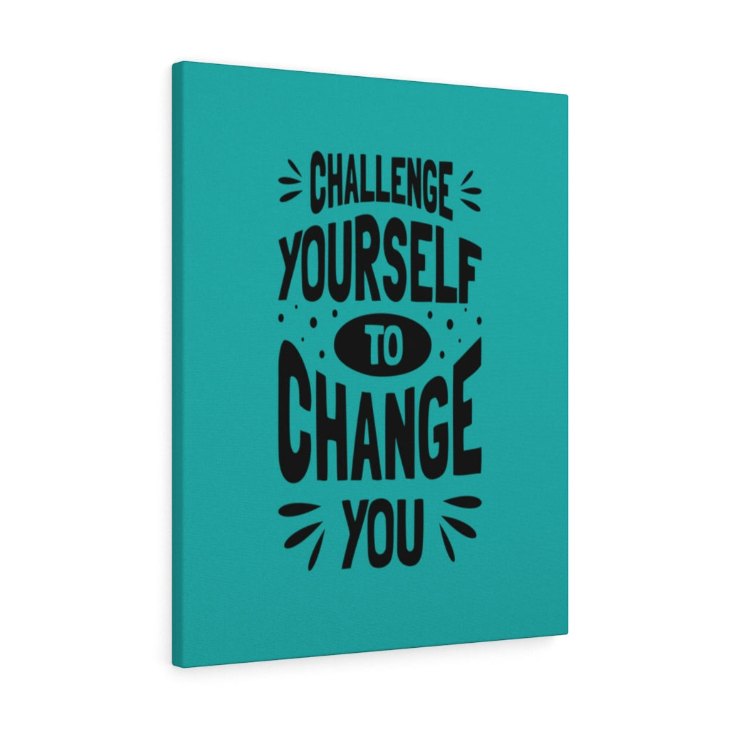 Scripture Walls Inspirational Wall Art Challenge Yourself To Change You Wall Art Motivation Wall Decor for Home Office Gym Inspiring Success Quote Print Ready to Hang Unframed-Express Your Love Gifts