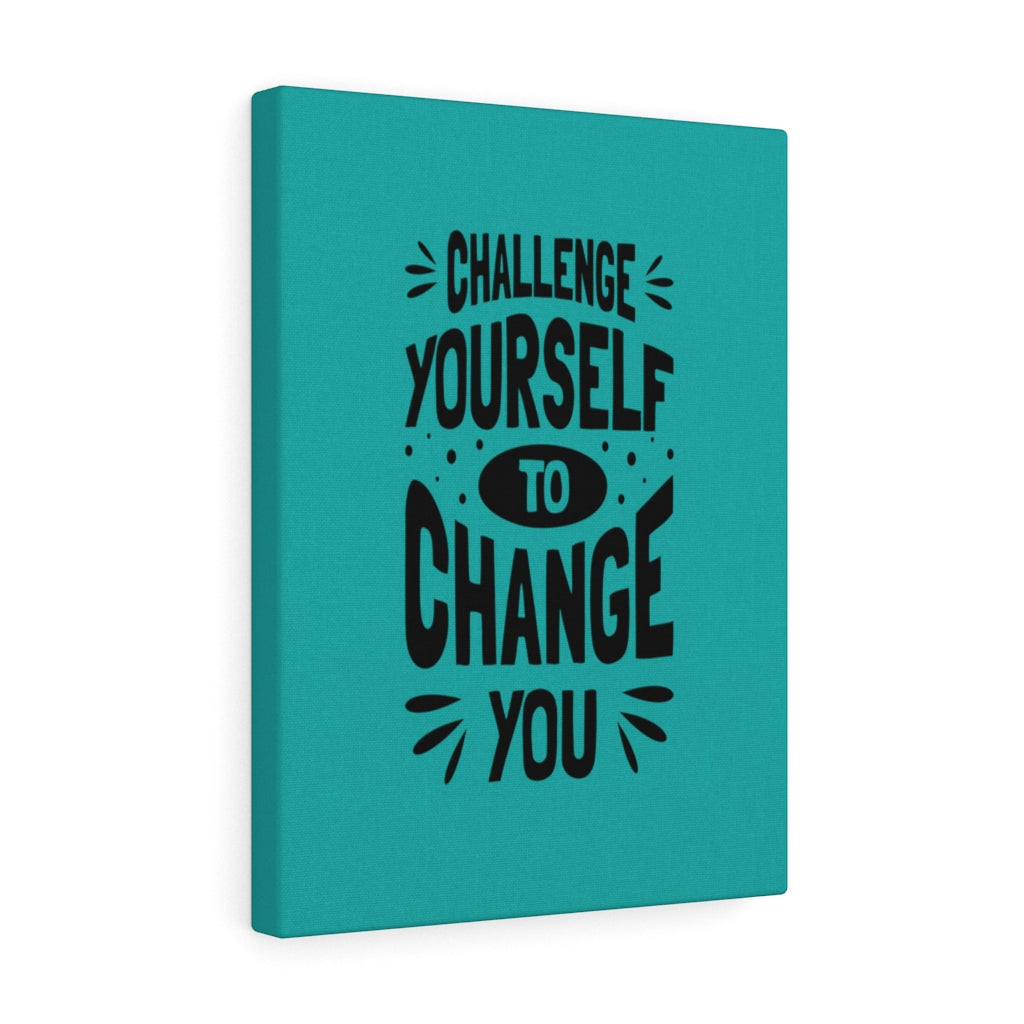Scripture Walls Inspirational Wall Art Challenge Yourself To Change You Wall Art Motivation Wall Decor for Home Office Gym Inspiring Success Quote Print Ready to Hang Unframed-Express Your Love Gifts