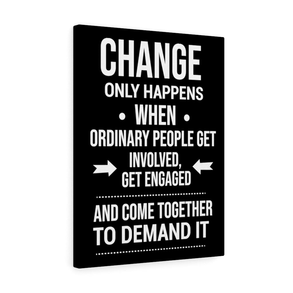 Scripture Walls Inspirational Wall Art Change Only Happens Wall Art Motivational Motto Inspiring Prints Artwork Decor Ready to Hang Unframed-Express Your Love Gifts