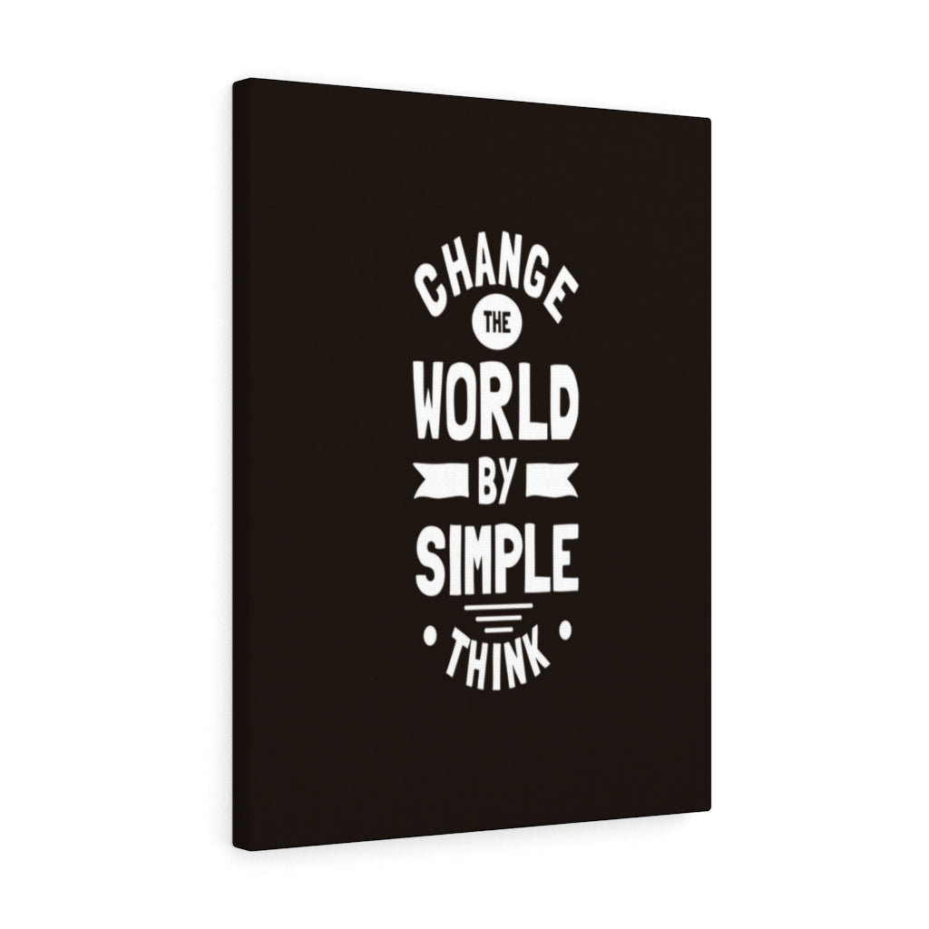 Scripture Walls Inspirational Wall Art Change The World By Simple Think Wall Art Motivation Wall Decor for Home Office Gym Inspiring Success Quote Print Ready to Hang Unframed-Express Your Love Gifts