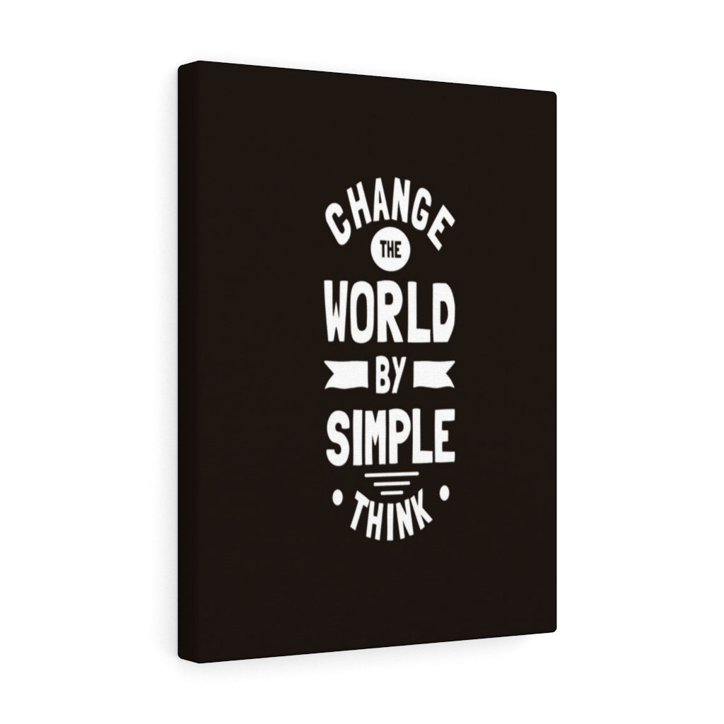 Scripture Walls Inspirational Wall Art Change The World By Simple Think Wall Art Motivation Wall Decor for Home Office Gym Inspiring Success Quote Print Ready to Hang Unframed-Express Your Love Gifts