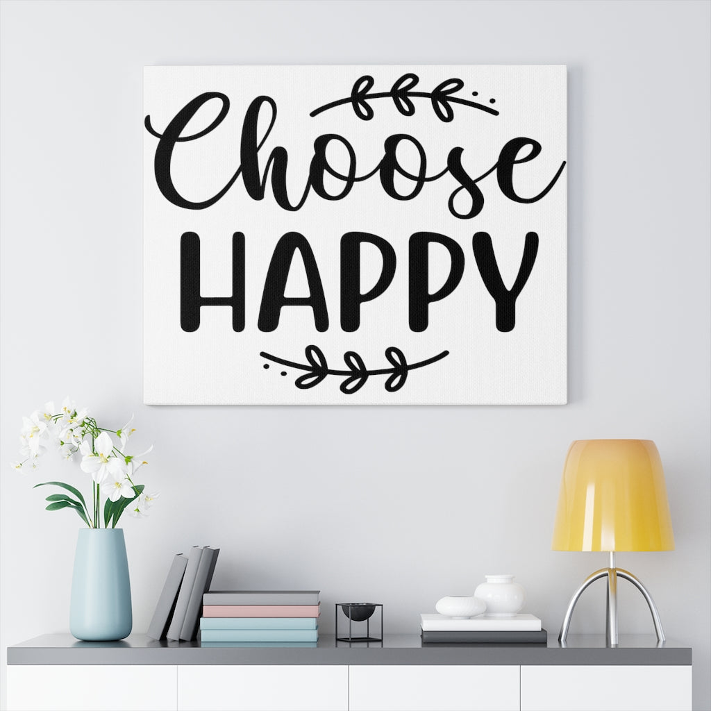 Scripture Walls Inspirational Wall Art Choose Happy Wall Art Motivation Wall Decor for Home Office Gym Inspiring Success Quote Print Ready to Hang Unframed-Express Your Love Gifts