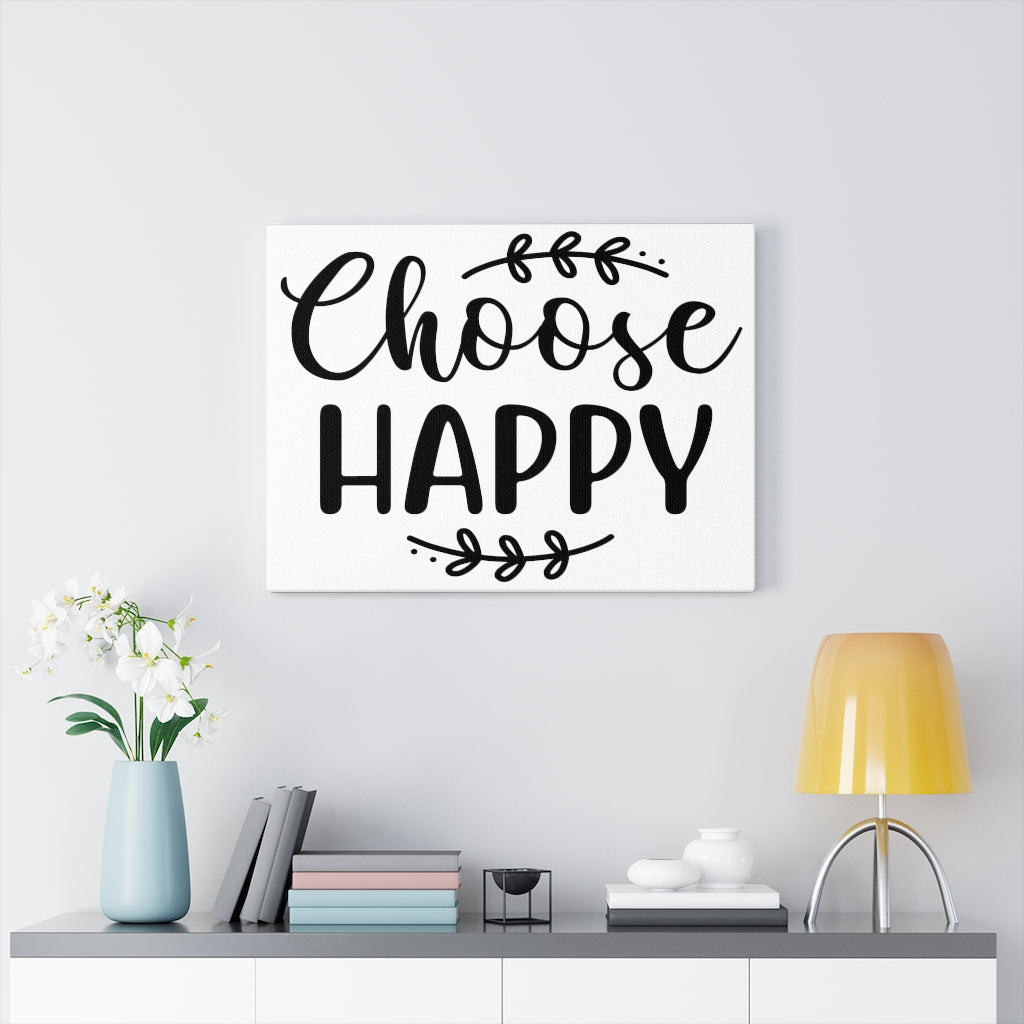 Scripture Walls Inspirational Wall Art Choose Happy Wall Art Motivation Wall Decor for Home Office Gym Inspiring Success Quote Print Ready to Hang Unframed-Express Your Love Gifts