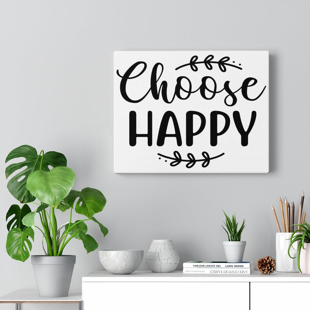 Scripture Walls Inspirational Wall Art Choose Happy Wall Art Motivation Wall Decor for Home Office Gym Inspiring Success Quote Print Ready to Hang Unframed-Express Your Love Gifts