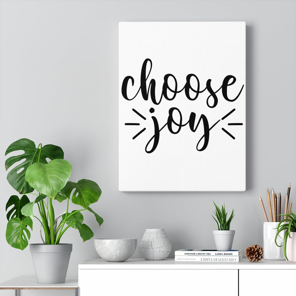 Scripture Walls Inspirational Wall Art Choose Joy Black And White Wall Art Motivation Wall Decor for Home Office Gym Inspiring Success Quote Print Ready to Hang Unframed-Express Your Love Gifts