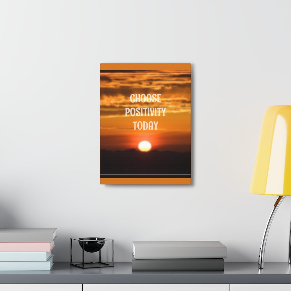 Scripture Walls Inspirational Wall Art Choose Positivity Today Motivation Wall Decor for Home Office Gym Inspiring Success Quote Print Ready to Hang Unframed-Express Your Love Gifts