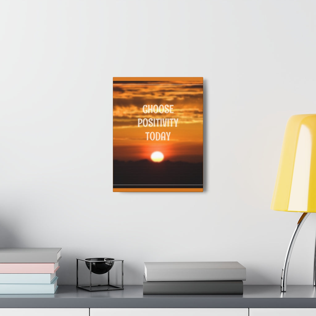 Scripture Walls Inspirational Wall Art Choose Positivity Today Motivation Wall Decor for Home Office Gym Inspiring Success Quote Print Ready to Hang Unframed-Express Your Love Gifts