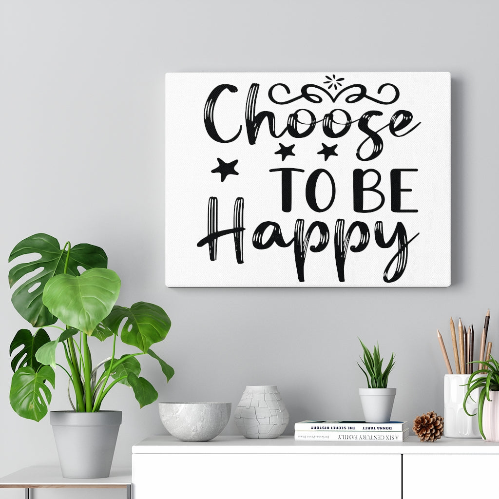 Scripture Walls Inspirational Wall Art Choose To Be Happy Wall Art Motivation Wall Decor for Home Office Gym Inspiring Success Quote Print Ready to Hang Unframed-Express Your Love Gifts