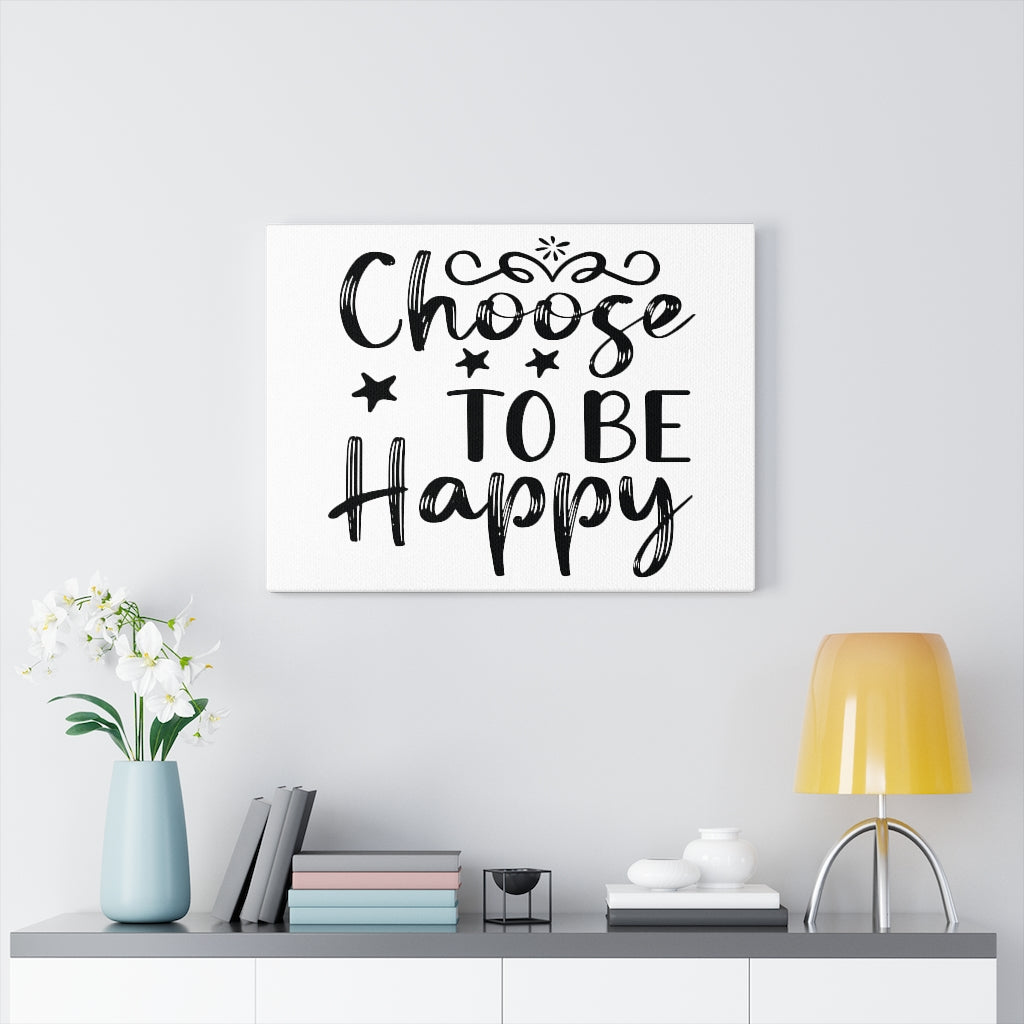 Scripture Walls Inspirational Wall Art Choose To Be Happy Wall Art Motivation Wall Decor for Home Office Gym Inspiring Success Quote Print Ready to Hang Unframed-Express Your Love Gifts