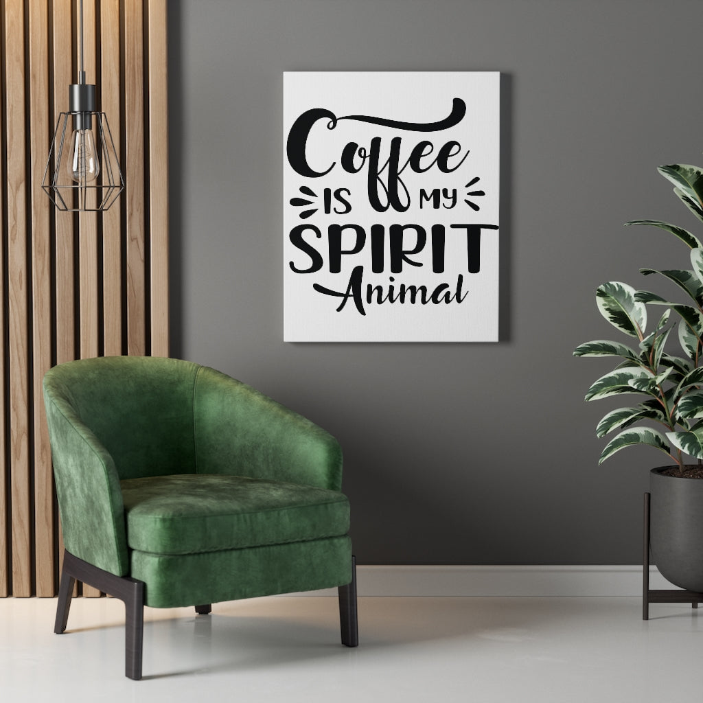 Scripture Walls Inspirational Wall Art Coffee Is My Spirit Animal Wall Art Motivation Wall Decor for Home Office Gym Inspiring Success Quote Print Ready to Hang Unframed-Express Your Love Gifts