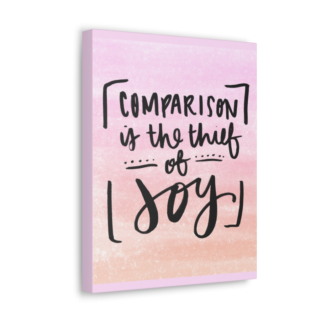 Scripture Walls Inspirational Wall Art Comparison Thief Of Joy Motivation Wall Decor for Home Office Gym Inspiring Success Quote Print Ready to Hang Unframed-Express Your Love Gifts
