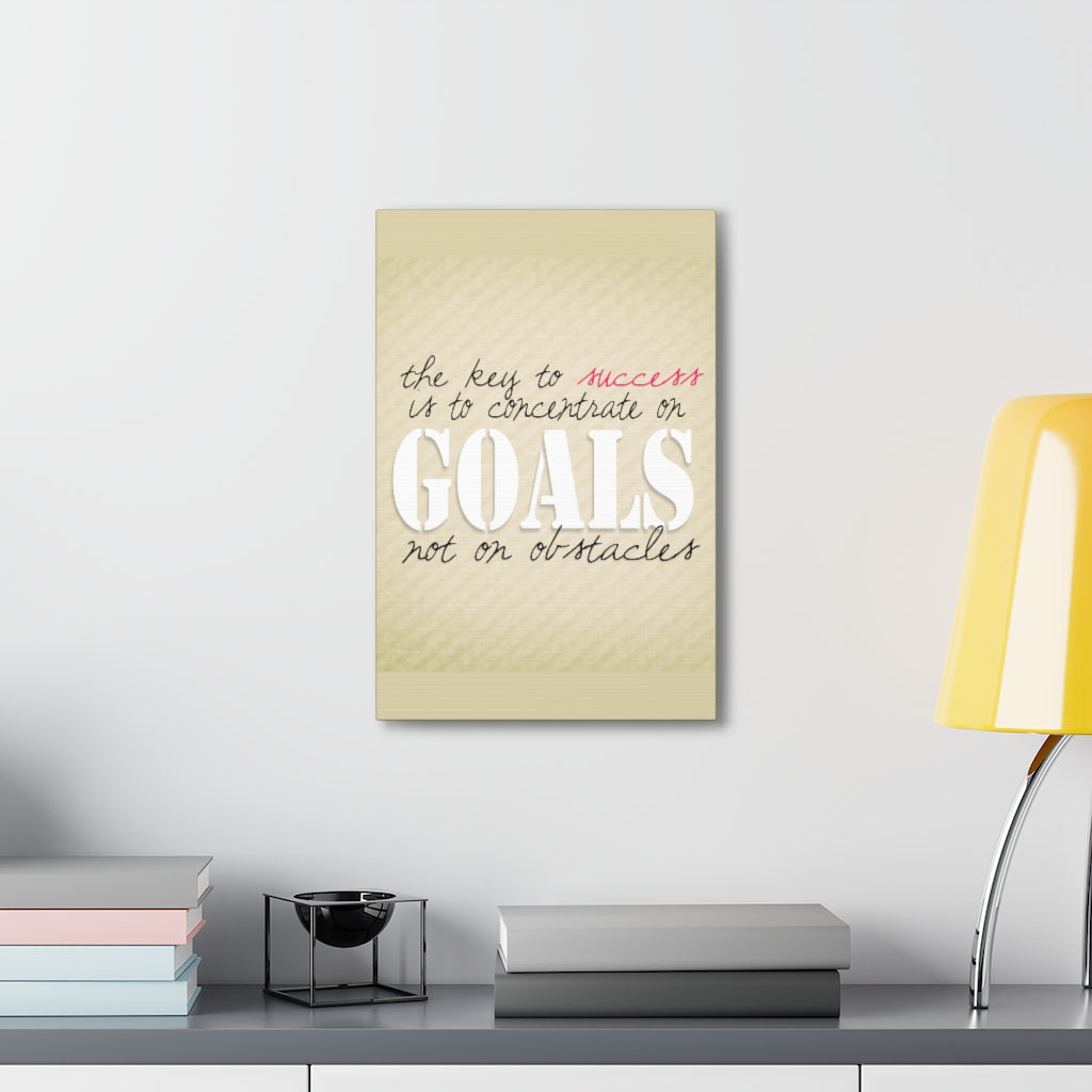 Scripture Walls Inspirational Wall Art Concentrate On Goals Motivation Wall Decor for Home Office Gym Inspiring Success Quote Print Ready to Hang Unframed-Express Your Love Gifts