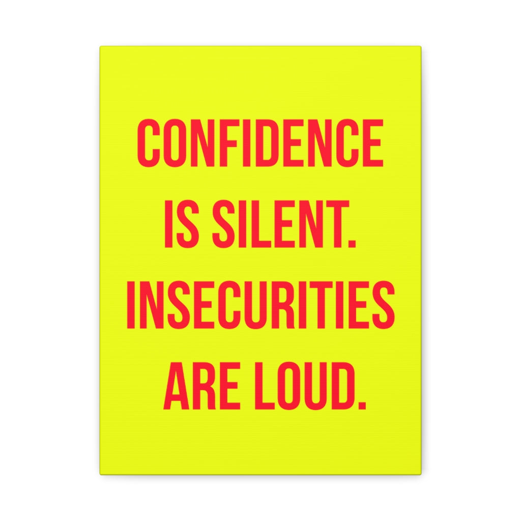 Scripture Walls Inspirational Wall Art Confidence Is Silent Motivation Wall Decor for Home Office Gym Inspiring Success Quote Print Ready to Hang Unframed-Express Your Love Gifts