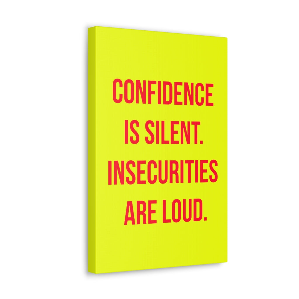 Scripture Walls Inspirational Wall Art Confidence Is Silent Motivation Wall Decor for Home Office Gym Inspiring Success Quote Print Ready to Hang Unframed-Express Your Love Gifts