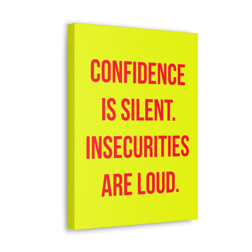 Scripture Walls Inspirational Wall Art Confidence Is Silent Motivation Wall Decor for Home Office Gym Inspiring Success Quote Print Ready to Hang Unframed-Express Your Love Gifts