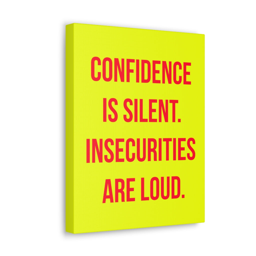 Scripture Walls Inspirational Wall Art Confidence Is Silent Motivation Wall Decor for Home Office Gym Inspiring Success Quote Print Ready to Hang Unframed-Express Your Love Gifts