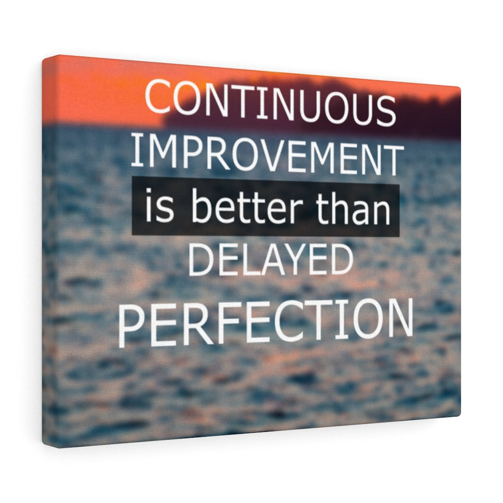 Scripture Walls Inspirational Wall Art Continuous Improvement Is Better Motivational Print Ready to Hang Artwork Unframed-Express Your Love Gifts