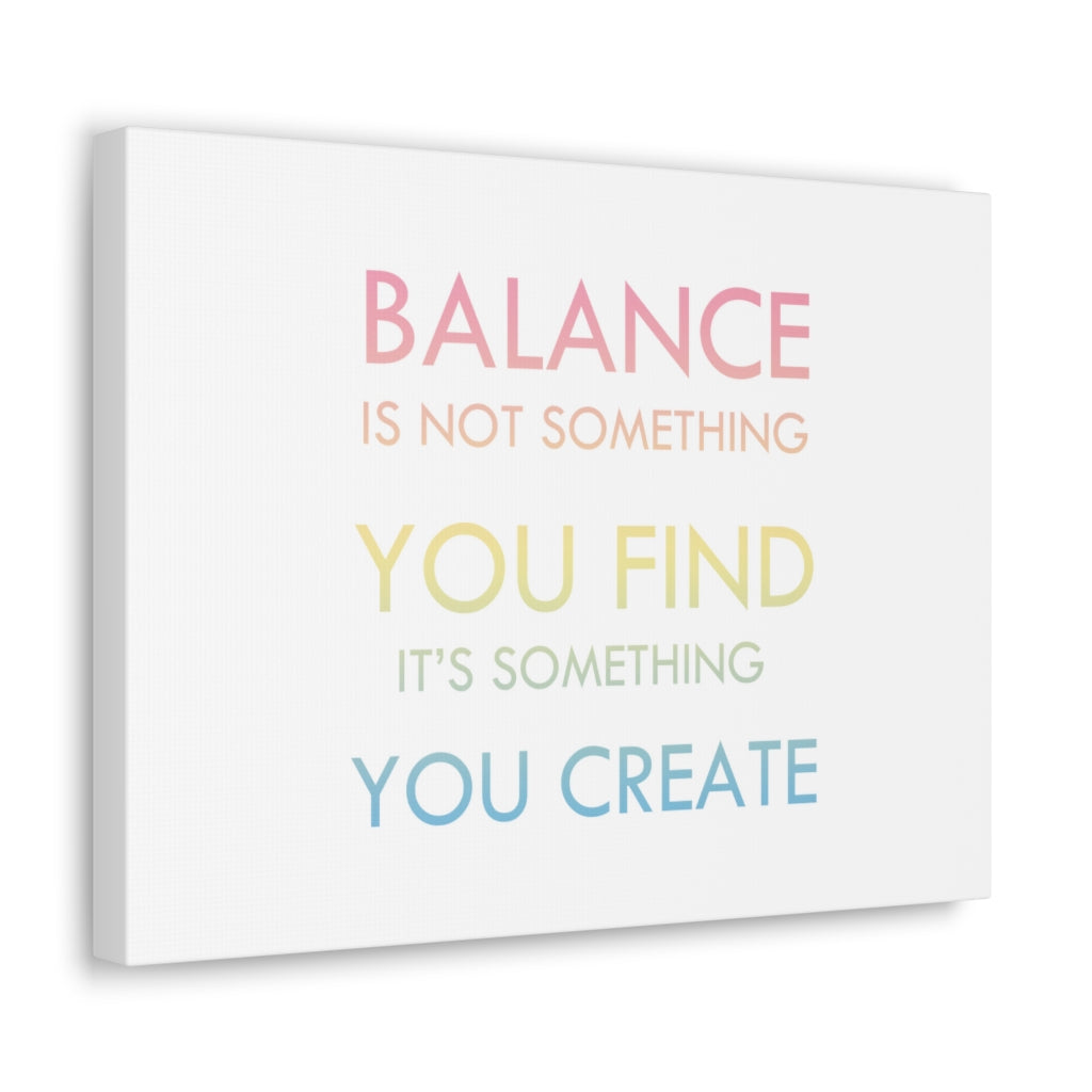 Scripture Walls Inspirational Wall Art Create Balance Motivation Wall Decor for Home Office Gym Inspiring Success Quote Print Ready to Hang Unframed-Express Your Love Gifts