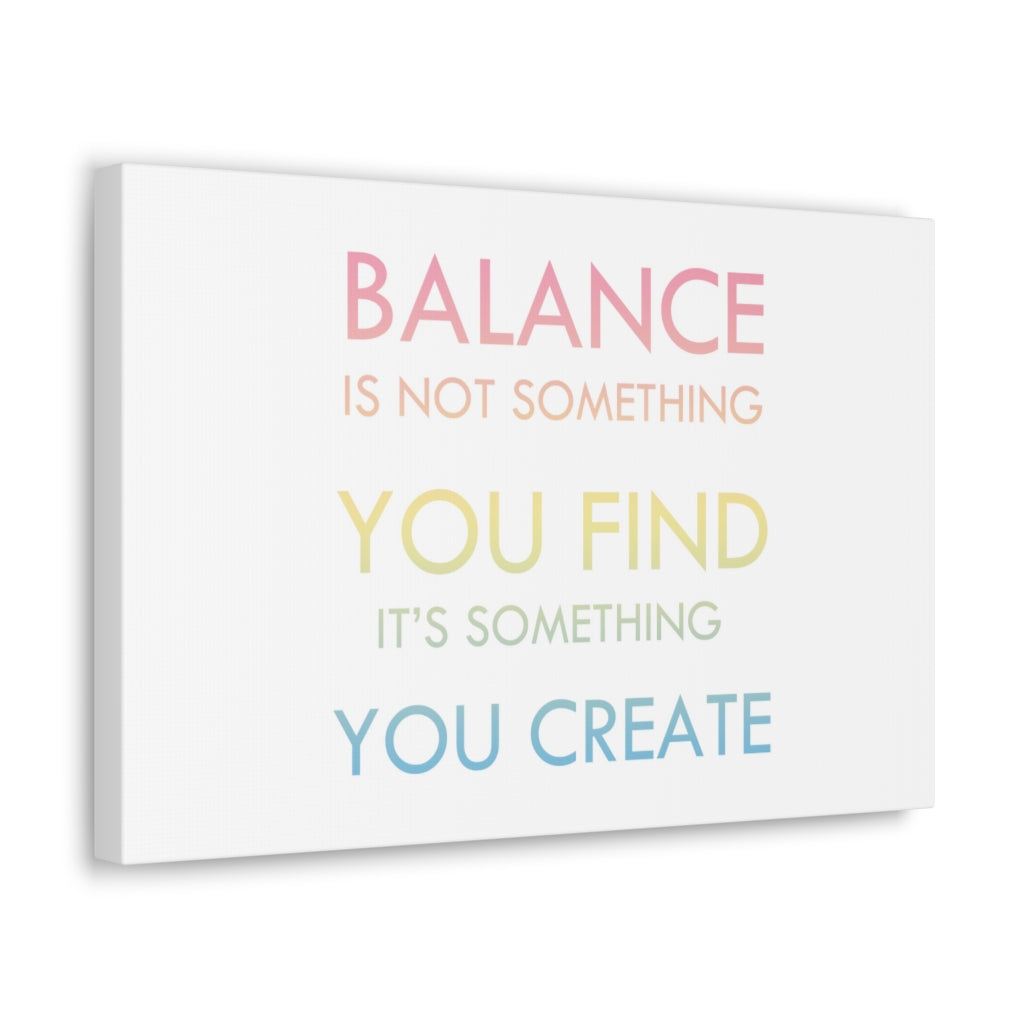 Scripture Walls Inspirational Wall Art Create Balance Motivation Wall Decor for Home Office Gym Inspiring Success Quote Print Ready to Hang Unframed-Express Your Love Gifts