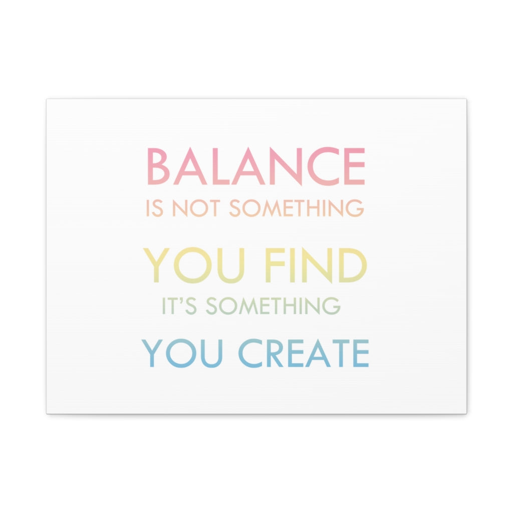 Scripture Walls Inspirational Wall Art Create Balance Motivation Wall Decor for Home Office Gym Inspiring Success Quote Print Ready to Hang Unframed-Express Your Love Gifts