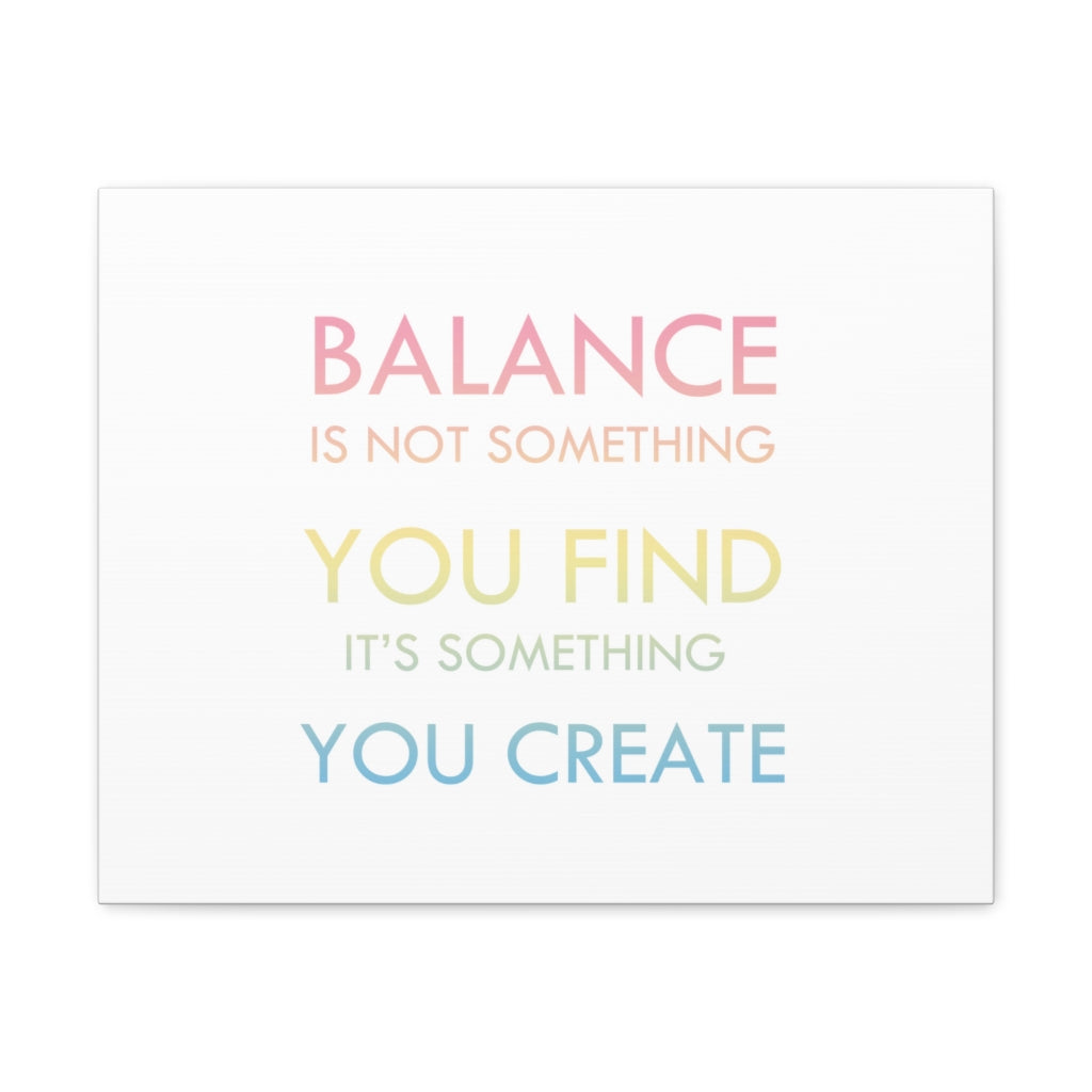 Scripture Walls Inspirational Wall Art Create Balance Motivation Wall Decor for Home Office Gym Inspiring Success Quote Print Ready to Hang Unframed-Express Your Love Gifts