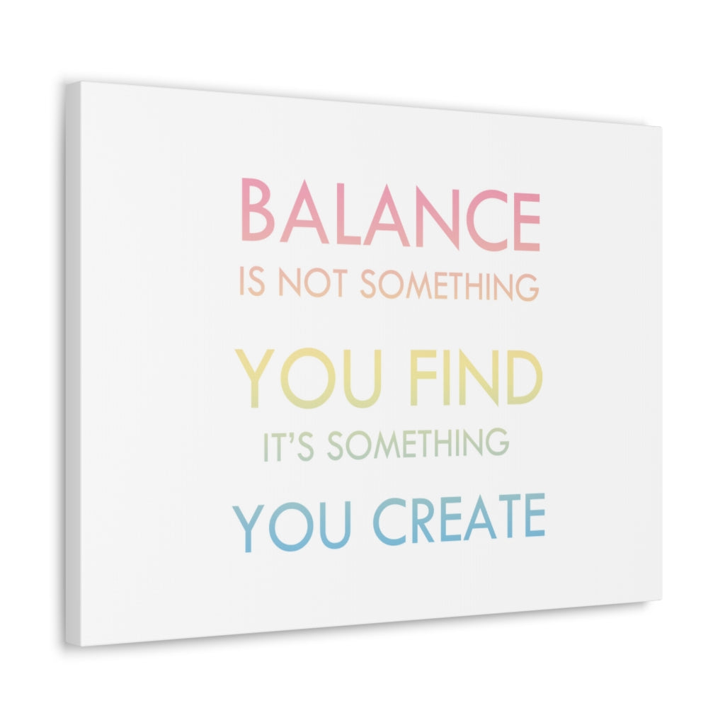 Scripture Walls Inspirational Wall Art Create Balance Motivation Wall Decor for Home Office Gym Inspiring Success Quote Print Ready to Hang Unframed-Express Your Love Gifts