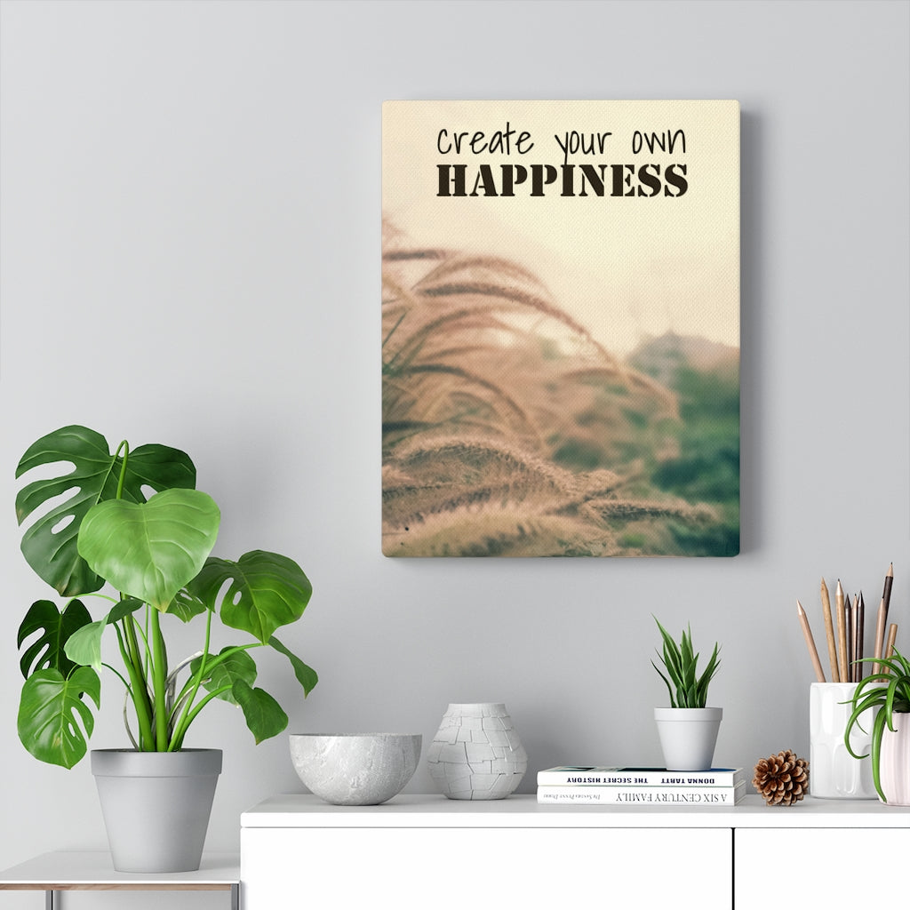 Scripture Walls Inspirational Wall Art Create Your Own Happiness Motivational Print Ready to Hang Artwork Unframed-Express Your Love Gifts