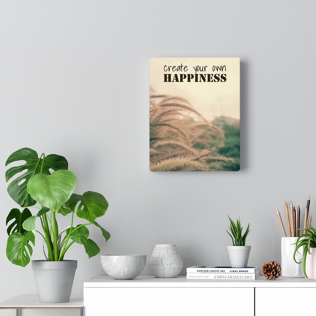 Scripture Walls Inspirational Wall Art Create Your Own Happiness Motivational Print Ready to Hang Artwork Unframed-Express Your Love Gifts
