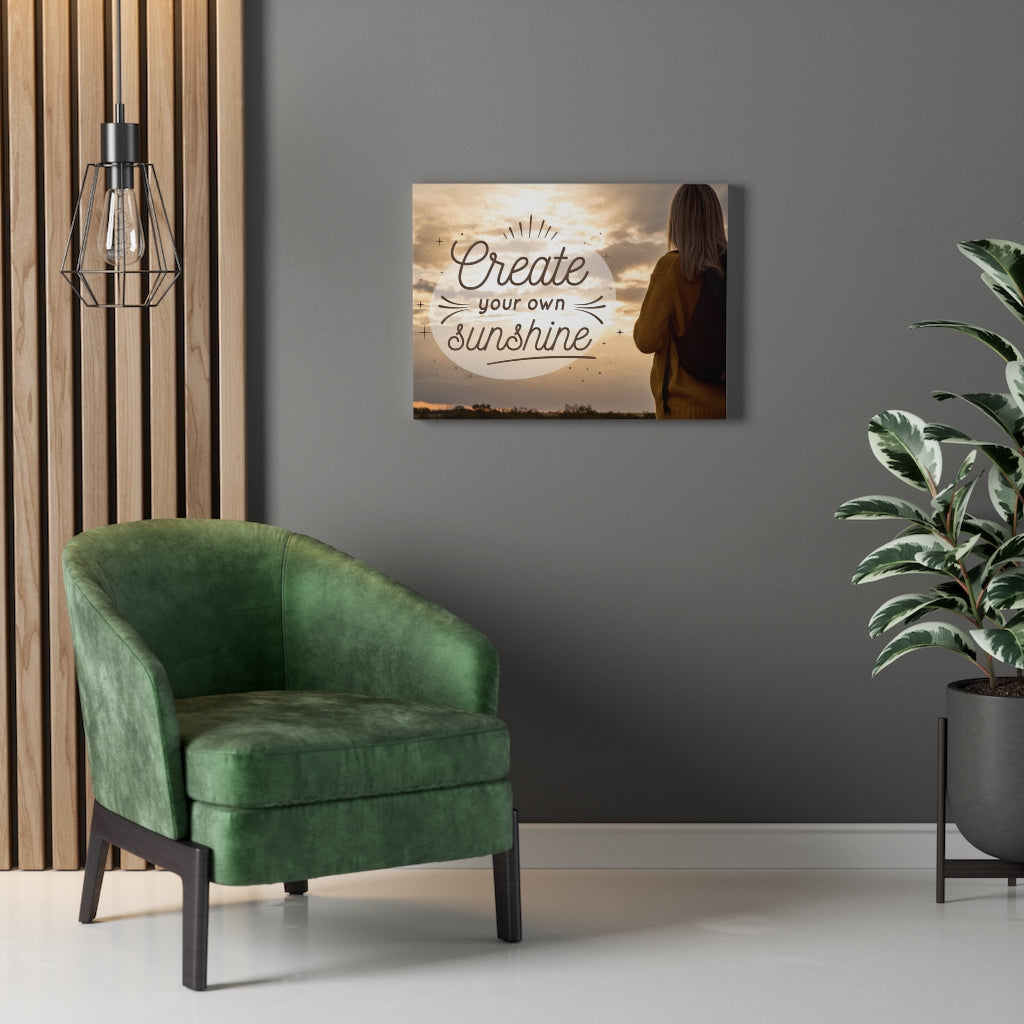 Scripture Walls Inspirational Wall Art Create Your Own Sunshine Wall Art Motivational Motto Inspiring Prints Artwork Decor Ready to Hang Unframed-Express Your Love Gifts