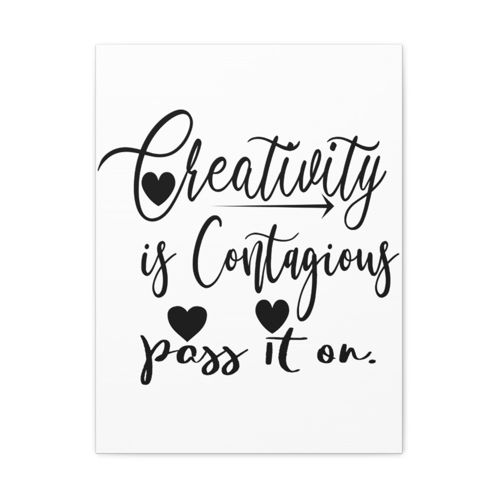 Scripture Walls Inspirational Wall Art Creativity Is Contagious Motivation Wall Decor for Home Office Gym Inspiring Success Quote Print Ready to Hang Unframed-Express Your Love Gifts