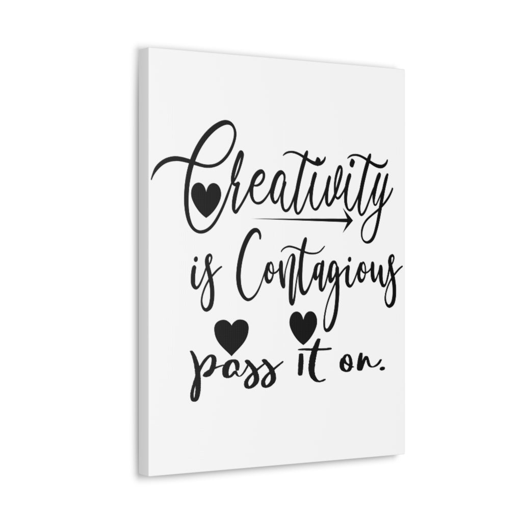 Scripture Walls Inspirational Wall Art Creativity Is Contagious Motivation Wall Decor for Home Office Gym Inspiring Success Quote Print Ready to Hang Unframed-Express Your Love Gifts
