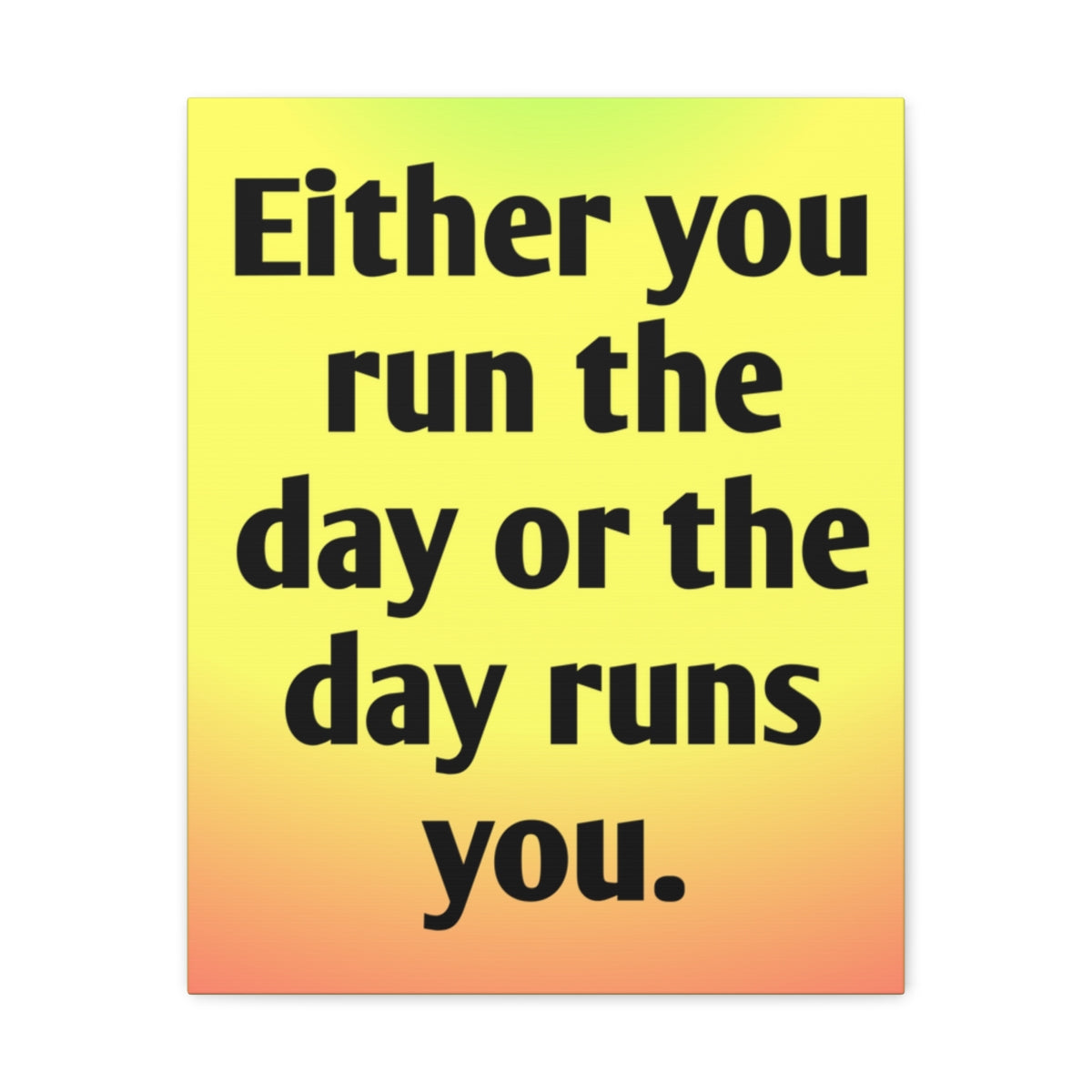 Scripture Walls Inspirational Wall Art Day Runs You Motivation Wall Decor for Home Office Gym Inspiring Success Quote Print Ready to Hang Unframed-Express Your Love Gifts