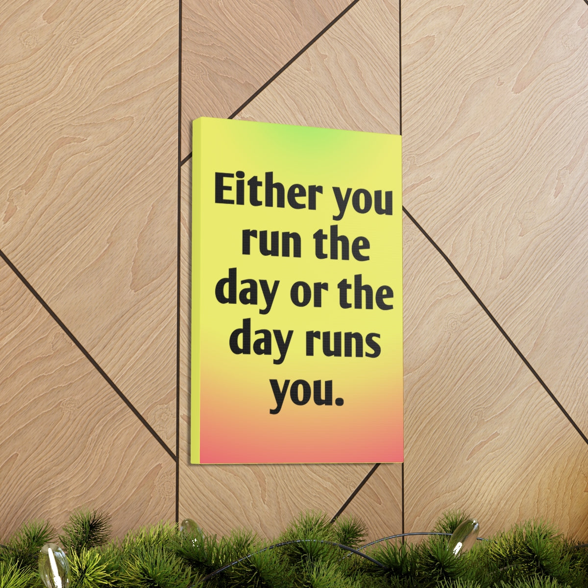 Scripture Walls Inspirational Wall Art Day Runs You Motivation Wall Decor for Home Office Gym Inspiring Success Quote Print Ready to Hang Unframed-Express Your Love Gifts
