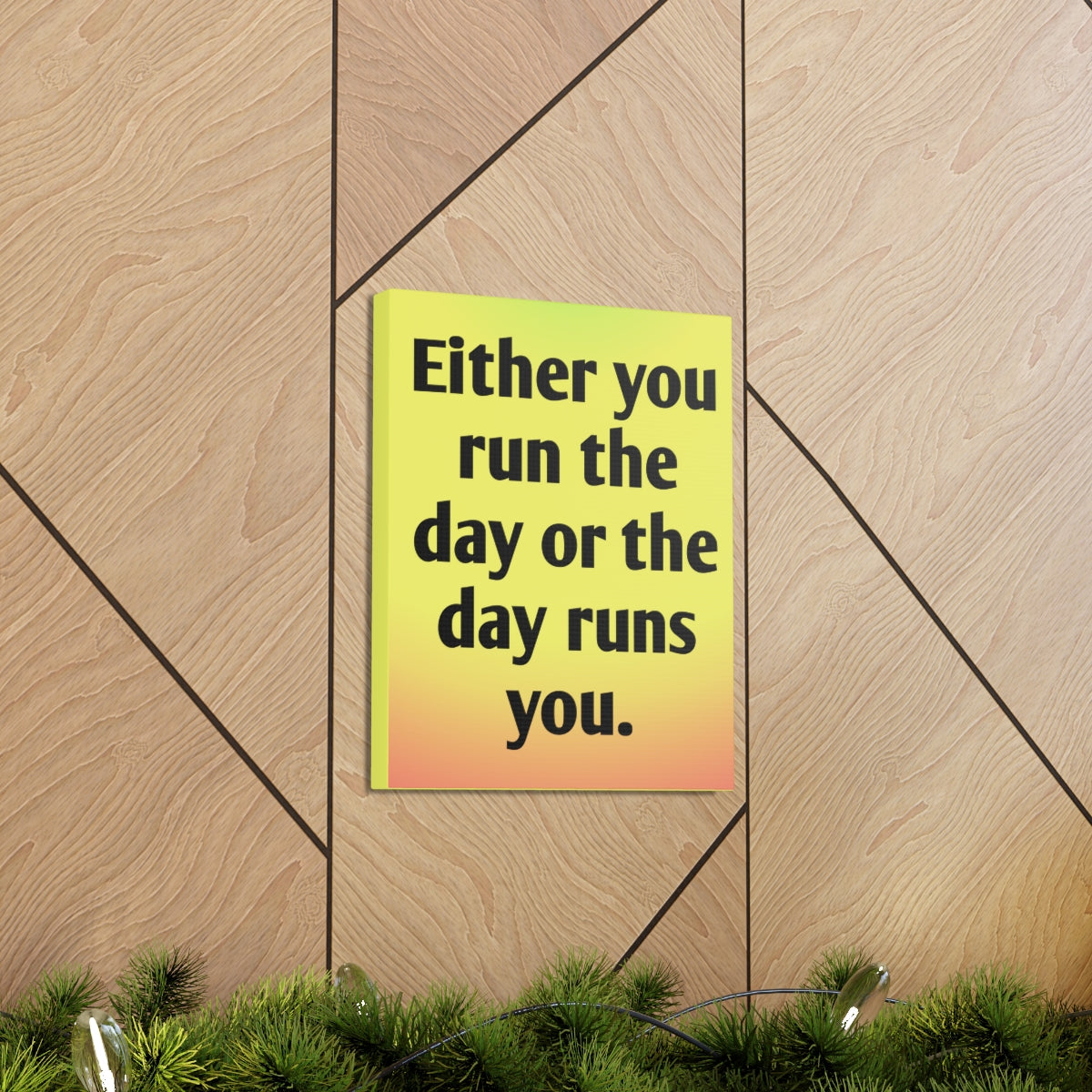 Scripture Walls Inspirational Wall Art Day Runs You Motivation Wall Decor for Home Office Gym Inspiring Success Quote Print Ready to Hang Unframed-Express Your Love Gifts