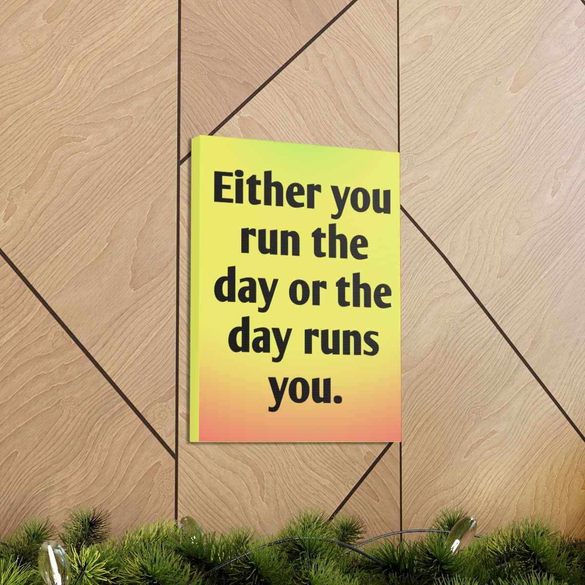 Scripture Walls Inspirational Wall Art Day Runs You Motivation Wall Decor for Home Office Gym Inspiring Success Quote Print Ready to Hang Unframed-Express Your Love Gifts