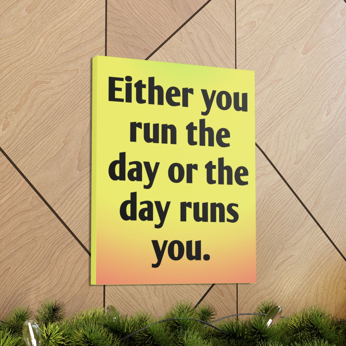 Scripture Walls Inspirational Wall Art Day Runs You Motivation Wall Decor for Home Office Gym Inspiring Success Quote Print Ready to Hang Unframed-Express Your Love Gifts
