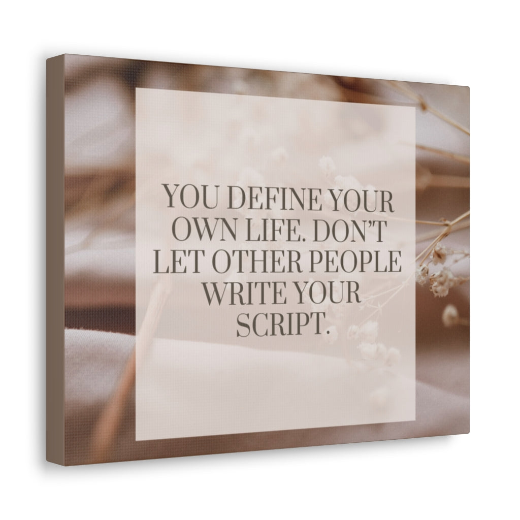 Scripture Walls Inspirational Wall Art Define Your Own Life Motivation Wall Decor for Home Office Gym Inspiring Success Quote Print Ready to Hang Unframed-Express Your Love Gifts
